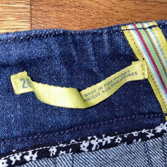 Maeve Anthropologie Women’s 26 High Rise Capri Jeans Dark Wash Straight Leg - Picture 6 of 10